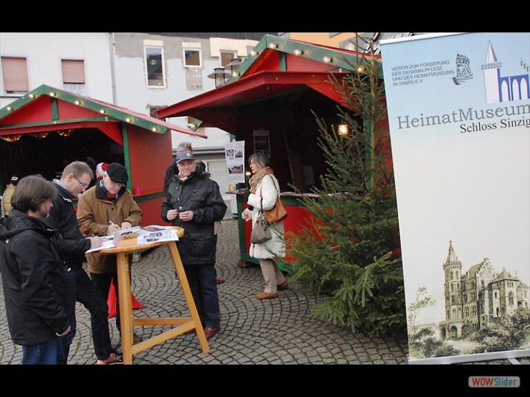 Unterschriftenaktion des Denkmalvereins