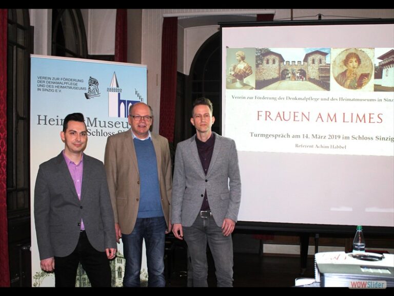 Achim Habbel referierte beim Turmgespräch im Sinziger Schloss über die Frauen am Limes